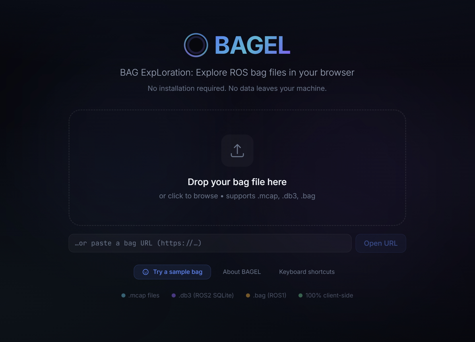 BAGEL: Browser ROS Bag Visualizer